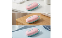 Handheld Scalp Massage Comb with Loop Handle Easy-Grip Silicone Scalp Massager 2 in 1 Compact for Shower