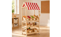 Children's Book and Toy Organizer Freestanding House-Style Shelf Accessible