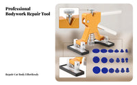 Spring-Loaded Car Dent Removal Repair Pulling Tool Gold-Colored Paintless Dent Removal Repair Tool Rubber-Padded Adjustable