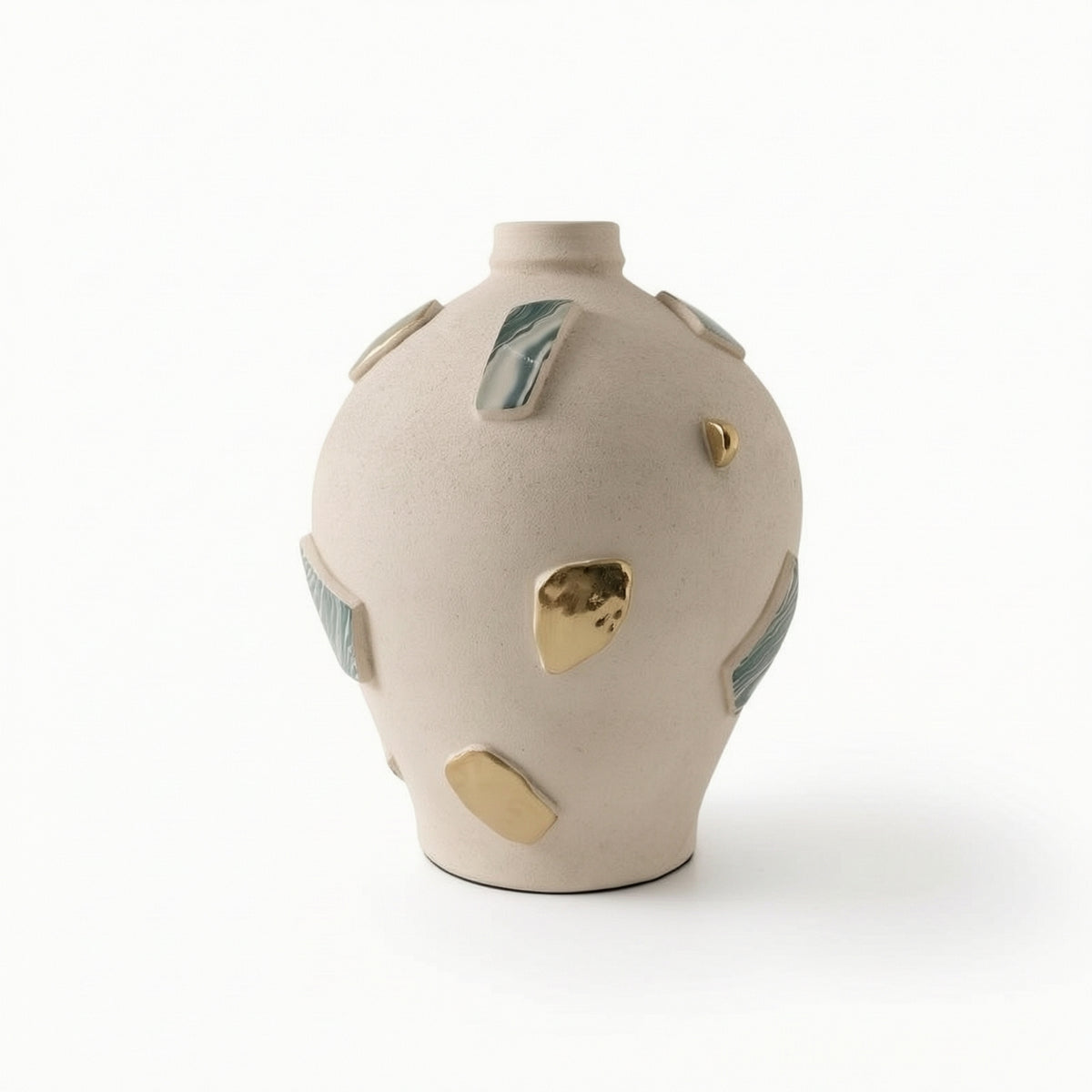 Ceramic Vase Textured Decorative Vase Abstract Display Ornament for Interior Designers, Living Room