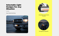 Ultra-bright dual-color LED warning lamp