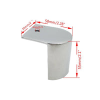 Boat Rail Tube End Protector 316 Stainless Steel 90 Degree Rail End Cap for Yacht