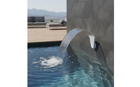 Flared Top Plastic Pool Fountain Attachment Threaded Connector Angled Outlet Fountain Molded Water Feature Easy Installation