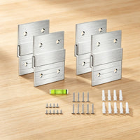 Z Clip Hanger Heavy Duty Z-Shaped Bracket Hanger Mounting Bracket with Screws Easy to Install Hanging Hardware Sturdy for DIYers