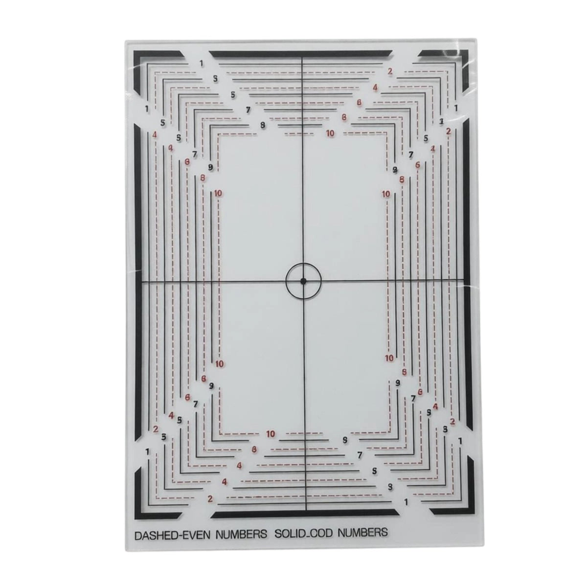 Transparent Calibration Card Reusable Plastic Marking Card Long-Lasting