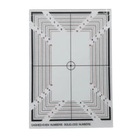 Transparent Calibration Card Reusable Plastic Marking Card Long-Lasting