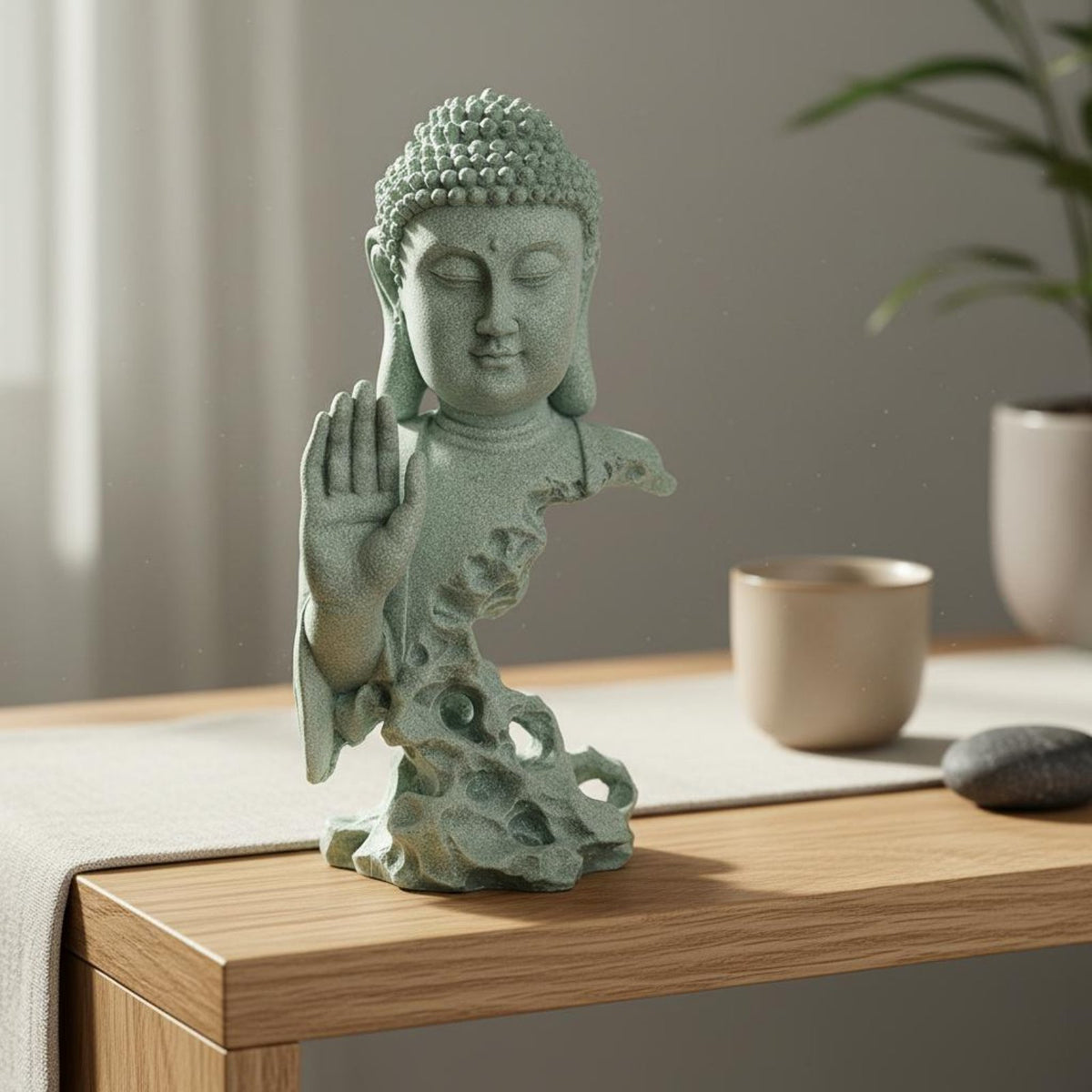 Shakyamuni Buddha Figurine Southeast Asian Design Tathagata Meditation Ornament Collectible Meditative Meditation Figure for Mindfulness Enthusiasts