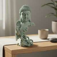 Shakyamuni Buddha Figurine Southeast Asian Design Tathagata Meditation Ornament Collectible Meditative Meditation Figure for Mindfulness Enthusiasts