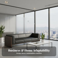 Minimalist aesthetic Three-Seater Sofa and Table Set Modern Design Upholstered Lounge Seating Business Grade Office Furnishing long-lasting Frame for Interior Designers, Waiting Room