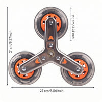 Stair-Climbing Wheel with PU Wheels Non-Slip Stair Climbing Wheel Caster for Hand Trucks