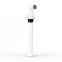 Baitwell Drain Pipe Kit Long-Lasting Boat Drain Tube with Elbow Hardware Sturdy Straight for Anglers, Fishing Boats Tanks