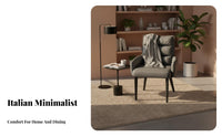 Upholstered Leisure Seat Light Luxury Design & Aesthetic Upholstered Armchair with Splayed Legs Comfortable