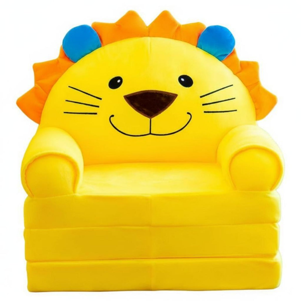 Fold-Open Crown Lounger firm-density Foam Support transformable Flip-Open Lounger