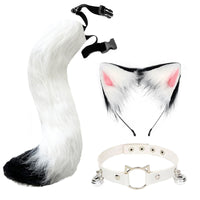 熊掌兽爪猫爪手套半指cosplay漫展道具可爱长毛绒万圣节手套欧美