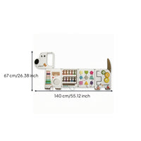 Fine-Motor Child-Led Wall Activity Board Interactive Wall Activity Board Educational Toy Autism-Friendly for Preschoolers