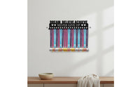 Great Gift Idea Long-Distance Race Medal Display Rack Easy Installation Metal Medal Display Rack Rust Resistant Large Capacity for Runners, Athletes, Cheerleaders, Home Gym, Bedroom, Office