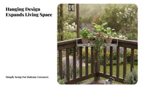 Railing Planter Rack Sturdy bloom Pot Holder Easy Installation for homeowners