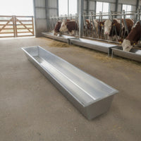 Livestock Feeding Trough Rectangular Livestock Trough Rust-Resistant Sheep Feeder for Cattle, Farmers, Farm, Pasture, Stable