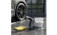 Adjustable Water Spray with Metal Nozzle Ergonomic Handheld Water Nozzle Anti-Slip Sprayer Compact for Outdoor Rinsing