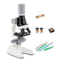 STEM Learning Kids Science Microscope LED Light Children's Microscope Set High Magnification Educational Toy Great Gift for Students