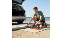 Twin Engine Electric Inflatable Boat Pump Auto Switch Pressure Mode SUP Pump Inflate and Deflate Inflation Gear Multi Nozzle Set for Camping