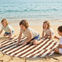 Round Activity Mat Mat Padded Kids Play Mat Cushioned Circular Rug for Little Ones, Infants, Playroom, Nursery, Camping