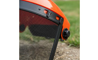Adjustable Headband Brush Cutter Helmet Flip-up Visor Mesh Face Guard Shock Resistant Lawn Mower Face Guard Debris Protection for Landscapers, Gardeners, Landscaping, Outdoor