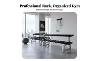 Professional Grade Dumbbell Rack Space-Saving Dumbbell Holder Stand Stable Design Home Gym Weight Holder Easy Assembly