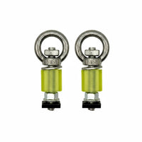 2 Pieces Tie down Rings with T Fasteners Heavy Duty Roof Rack Tie down Anchor Anti Rust T Channel Mounting Hardware for Rough Terrain Vehicle