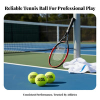 60 Pieces Ball Machine Compatible Pressureless Training Tennis Balls Regulation Size Pressureless Tennis Balls All-Court Play Sports Equipment ITF Compliant for Intermediate Players, Beginners, Coaches