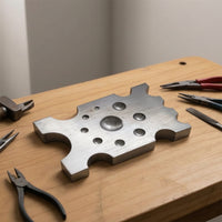 Steel Dapping Block with Recesses Polished Jewelry Forming Anvils Smooth Forming Block with Multiple Faces for Hobbyists, Metal Crafting, Workshops