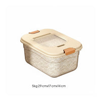 Moisture-Proof Rice Storage Bin Secure Locking Lids Rice Storage Dispenser Large Capacity for Kitchen