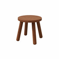 Wooden Stool Stable Low Stool Compact Footstool for Bedroom
