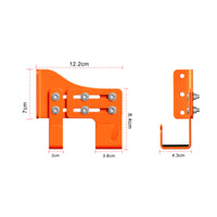 2 Pieces Logging Tool Wall Storage Space-Saving Logging Tool Hook Rack Heavy-Duty Organization System for Shed, Outdoor