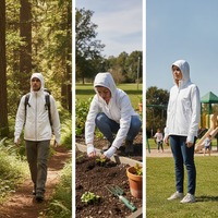 Women's UPF 50+ Sun Protection Hoodie - Ice Silk, Thin, Long Sleeve, UV Resistant, Breathable Cardigan for Outdoor Summer