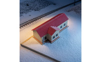 N-Scale Model Railway Station Miniature Railway Station Kit Realistic Authentic for Collectors