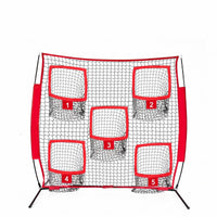 Football Target Net Freestanding Quarterback Practice Net Metal Frame Sports Training Equipment