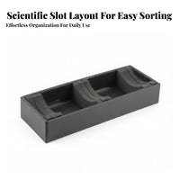 Portable Jade Bracelet Storage Tray Lightweight Slotted Bangle Display Tray Flexible Slots for Retail Stores, Trade Shows, Countertops