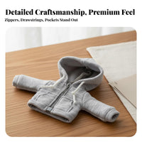 Doll Clothes Modern Design Doll Hoodie Fashionable Miniature Button-up Sweatshirt for Display