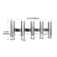 Boat Fishing Rod Holder Heavy Duty 5-Tube Fishing Rod Holder No Sharp Edges for Anglers, Yacht, Marine