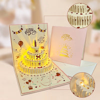 3D Recordable Birthday Card Customizable Spring-up Card Smart Digital