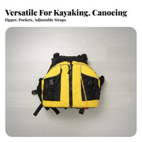 Kayaking Buoyancy Aid Long-Lasting Oxford Material Kayaking Safety Vest Adjustable Boating Vest Lightweight Design Buoyancy Aid