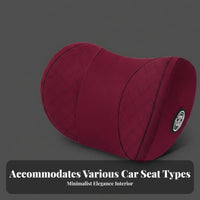 Car Headrest Neck Pillow Multi-Season Comfort Car Headrest Pillow Breathable Cover Memory Foam Neck Rest for Commuters, Daily Commute, Road Trips