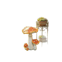 Cartoon Decorative Mushroom Garden Ornament for Lawn and Yard