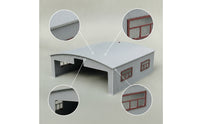 Illuminated Model Aircraft Hangar Tabletop Hangar with Light Compact for Hobbyists, Collectors