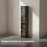 Stackable Footwear Organizer Space-Saving Shoe Rack Easy Assembly Modular Storage Shelf for Athletic Shoe Collectors, Families, Entryway, Hallway
