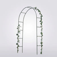 Garden Arch with Steel Frame for Plant Support, Outdoor Metal Garden Trellis for Garden Decor, Wedding Decorations, Assembly Required, 1 Pack