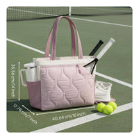 Badminton Shoulder Bag Stylish Pickleball Bag Multi-Functional Large Sports Handbag for Outdoor, Travel
