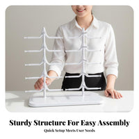 10 Pair Glasses Display Simple Stand To Install 10-Pair Sunglasses Stand Space-Saving 2-Row Eyeglass Rack for Opticians, Retailers, Retail Store