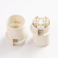 Table Lamp Bulb Holder for DIY Lighting and Pendant Lights, E14 Lamp Holder with T210 Heat Resistance, White Half-Thread Screw Base, 2A Rated
